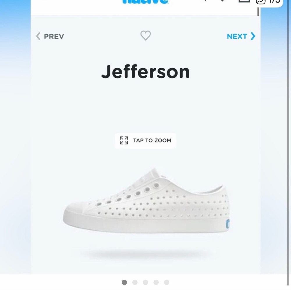 BRAND NEW NWT Jefferson Casual Slip-On Sneakers in White WOMENS 7